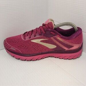 Brooks Adrenaline GTS 18 Pink Plum Purple Running Shoes Women's Size 9.5 B